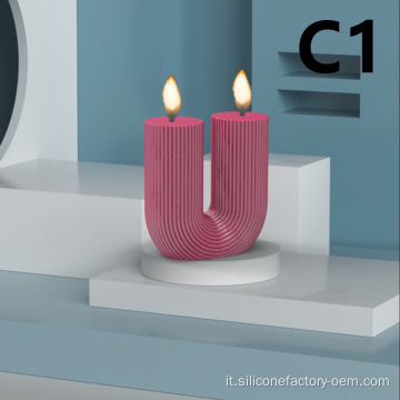 Forniture di silicone a stampo a lume di candela